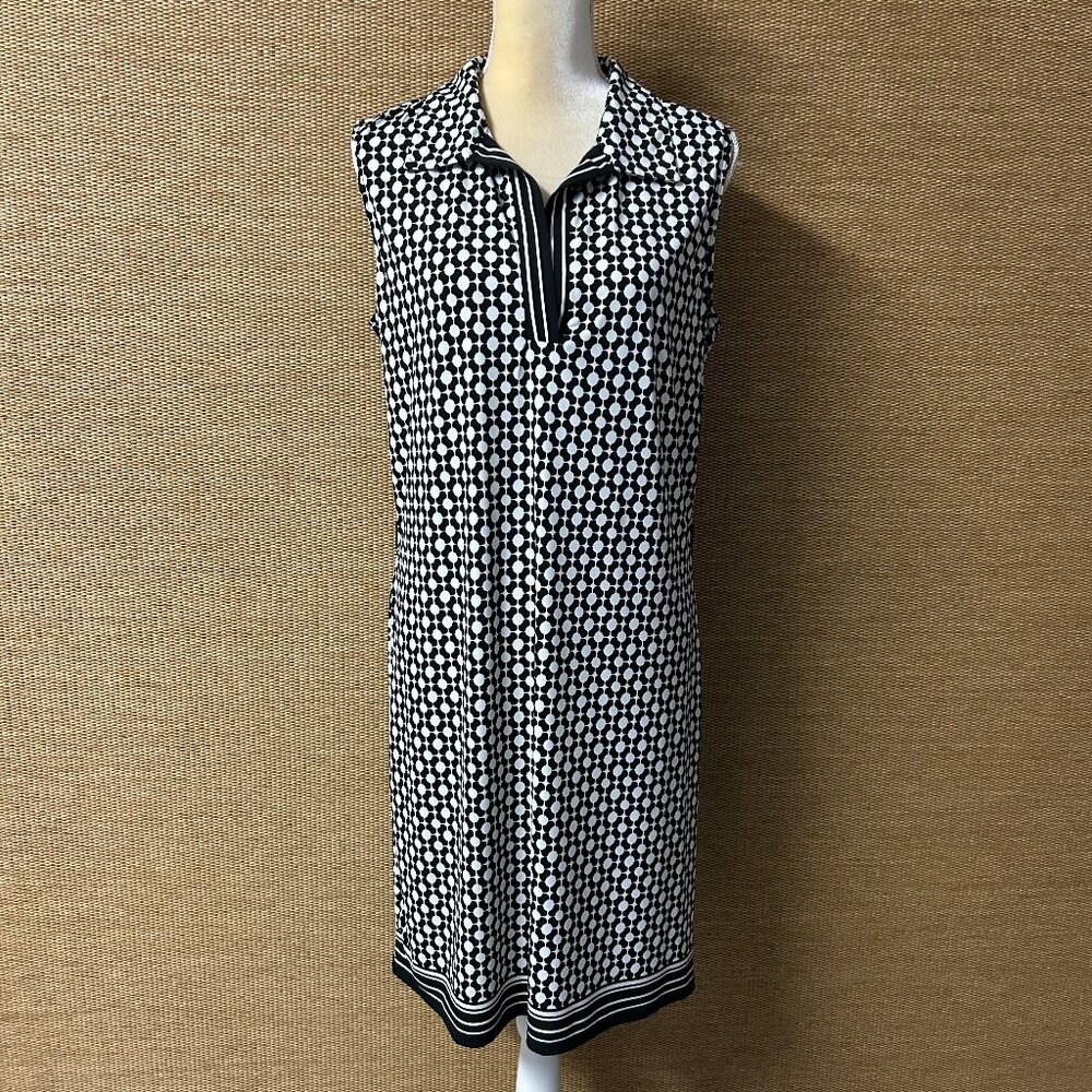 Max Studio Dress Womens Large Black White